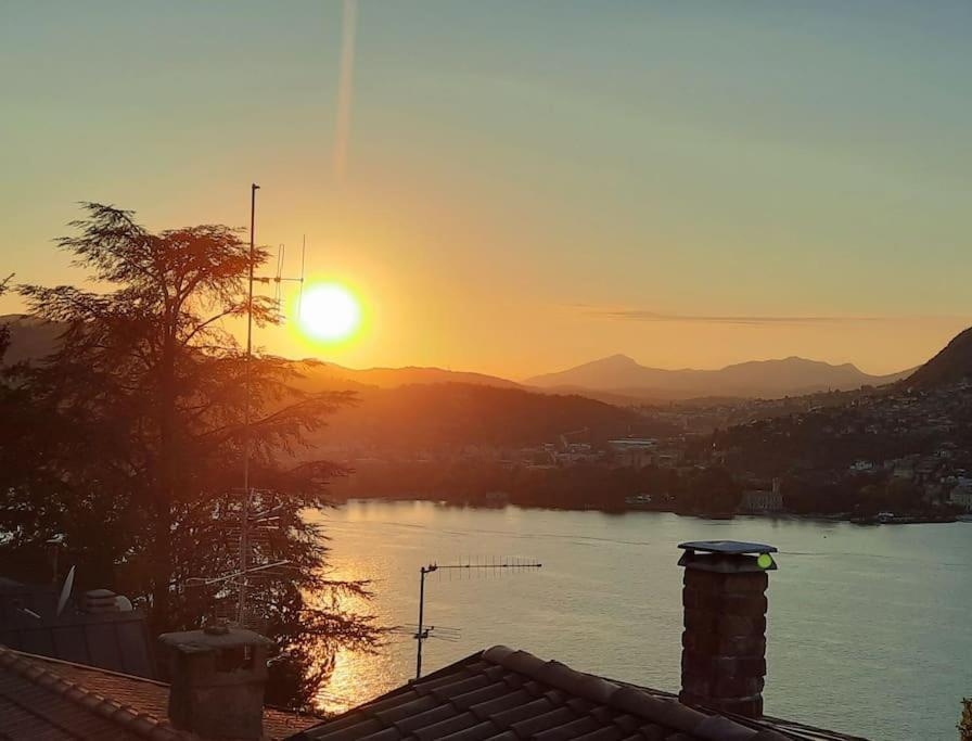 Luxury Room La Terrazza Sul Lago Di Como Blevio Exteriör bild